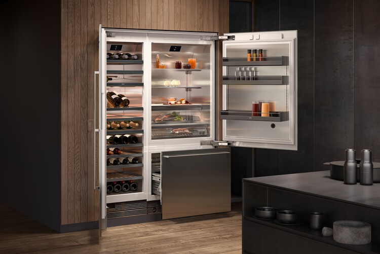 NOSOTROS elegancia em cozinhas integradas atraves de refrigeradores embutidos 12